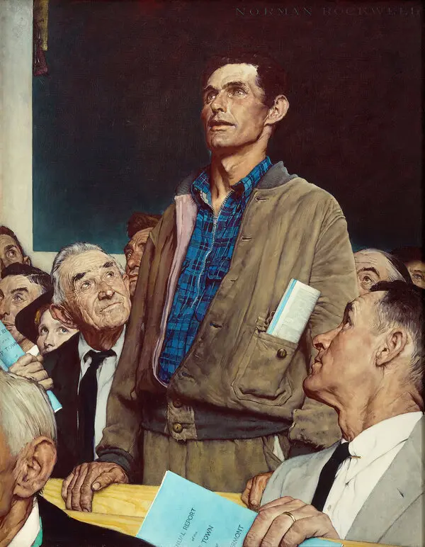 norman rockwell free speech