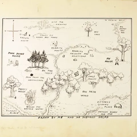 100AcreWoodWinnieThePoohMap