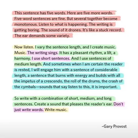 WritingCadenceGaryProvost
